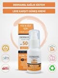 Dermanel Leke Karşıtı SPF 50+ Güneş Kremi+Dermanel Ter Ve Koku Önleyici Sprey