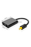 Dijital Fiberoptik Kablo Ayırıcı Ses Fiber Optik Toslink Kablosu 2 In 1 Out optik Ses Kablosu