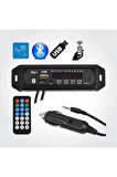 Class Araç Araba Oto Teyp Aux Usb Sd Bluetoothlu Mikrofonlu Çevirici Mp3 Dinleme Dönüştürücü Bordu