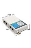 Yeni Profesyonel Fonksiyonlu 4in1 Ağ Kablosu RJ45/RJ11/USB/BNC Kablosu Cat5 Cat6 Test Cihazı