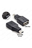 5 Pin Mini Usb Erkek Usb Dişi Aparat Oto Teyp Flash Bellek Mini Usb V3 Otg Dönüştürücü