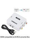 Hdmı To Rca 1080p Tos Av Çevirici Dönüştürücü Tv Tüplü Televizyon Scart Av Video Adaptor Skart