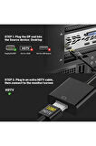 Displayport To Hdmi Kablo Display Port Çevirici Dönüştürücü Adaptör 1080p Full Hd Dönüştürücü