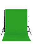 Deyatech 3x3 Yeşil Fon ve 2.5x3 Stand Background Fon Perde ve Stand