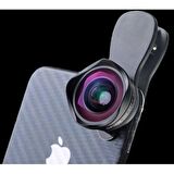 Deyatech Profesyonel Telefon Lensi Geniş Açı Lensi HD Lens Fotoğraf & Video Çekimi deya-4klens