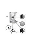 Deyatech Tek Duy Çiftli Lambasız 50X70 Softbox Sürekli Ürün Çekim Işığı Fotoğraf Stüdyo Işığı