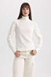 DeFacto Regular Fit Balıkçı Yaka Basic Kazak H1651AZ23WNER105