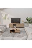 Mezza SET 1364-2092 VİSİON TV ÜNİTESİ - ORTA SEHPA SETİ SEPET - YUNUS