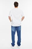 Erkek Yüksek Bel Bol Kesim Baggy Loose Fit Jean Pantolon-C352