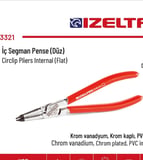 İç Segman Pense Düz 140mm