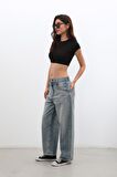 Kadın Yüksek Bel Skater Fit Jean Pantolon Tint