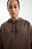 DeFactoFit Standart Fit Kapüşonlu Cepli Skuba Dalgıç Kumaş Sporcu Sweatshirt D1950AX24AUBN151