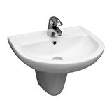Serel Etna 46x56 cm Batarya Delikli Yarım Ayaklı Lavabo EN01+2822