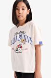 DeFacto Kız Çocuk Looney Tunes Relax Fit Bisiklet Yaka Kısa Kollu Tişört D8825A825SPER99