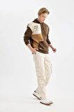 DeFacto Gabardin Pantolon Wide Leg Bol Rahat Kesim Kargo Cepli Düz Paça B5286AX24SPBG700