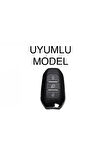 Peugeot 208 308 508 2008 3008 5008 Rifter Anahtar Koruma Kılıfı Far Tuşlu Beyaz/Krom