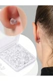 Plastik Küpe Arkalıkları Küpe Pistonu 100 Adet