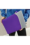 Suya Dayanıklı Neopren Notebook Tablet Ipad Macbook Pro Air Mor Laptop Kılıfı Çantası 13" Inç 15"