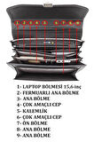 El Çantası Omuz Askılı Kilit Mekanizmalı Iç Organize Bölme A4 Boyutlu