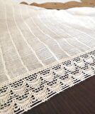 Dantelli Kumaş Örtü Fiskos Sehpa Masa Örtüsü 100x100 cm