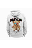Find the New Dimension Baskılı Kapüşonlu Sweatshirt Hoodie Kalın Kumaş 3 İplik Şardonlu