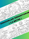Dinozorları Öğreniyorum Eğlenceli Boyama Kağıdı – 3.5 Metre