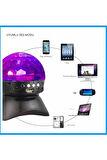  Sahne Aydınlatma Kablosuz Bluetooth Işık Hoparlör LED Dönen Kristal Sihirli Topu  Stereo Hoparlör
