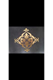 Dekoratif Gold Yapışkanlı Aynalı Pleksi Mobilya Dolap Süsü (25x25cm)