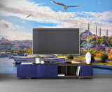 İstanbul Eminönü Süleymaniye Camii Manzaralı Duvar Kağıdı