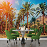 Hindistan Cevizi Ağaç Manzaralı Duvar Kağıdı