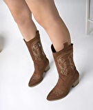 kovboy kanvas western tarz sivri bot