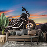 Motorsiklet Gökyüzü Temalı Duvar Kağıdı