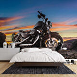Motorsiklet Gökyüzü Temalı Duvar Kağıdı