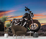 Motorsiklet Gökyüzü Temalı Duvar Kağıdı
