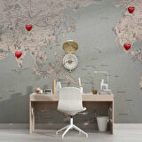 Turizm Dünya Haritası Duvar Kağıdı