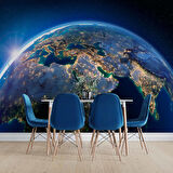 Uzaydan Dünya Görünüm Duvar Kağıdı