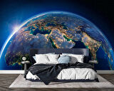 Uzaydan Dünya Görünüm Duvar Kağıdı