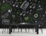 Plak Kaset Nota Duvar Kağıdı