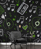 Plak Kaset Nota Duvar Kağıdı