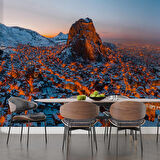 Afyonkarahisar Kalesi Merkez Manzaralı Duvar Kağıdı