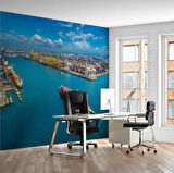 Lojistik Konteyner Liman Duvar Kağıdı