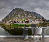 Dağ ve Mağara Manzaralı Şehzadeler Gezi Yolu Amasya Duvar Kağıdı