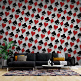 İskambil Desenli Duvar Kağıdı