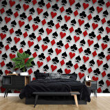 İskambil Desenli Duvar Kağıdı