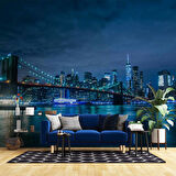 New York Gece Manzaralı Duvar Kağıdı