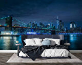 New York Gece Manzaralı Duvar Kağıdı
