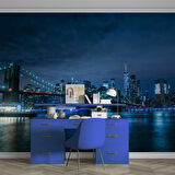 New York Gece Manzaralı Duvar Kağıdı