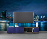 New York Gece Manzaralı Duvar Kağıdı