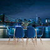 New York Gece Manzaralı Duvar Kağıdı