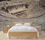 Pamukkale Antik Tiyatro Denizli Manzaralı Duvar Kağıdı